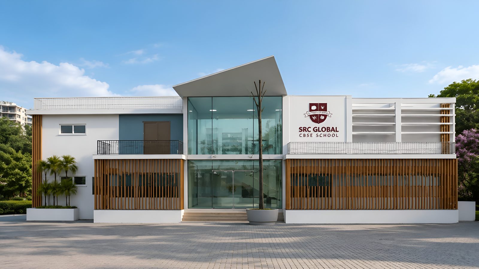 SRC Global CBSE School Building Facade